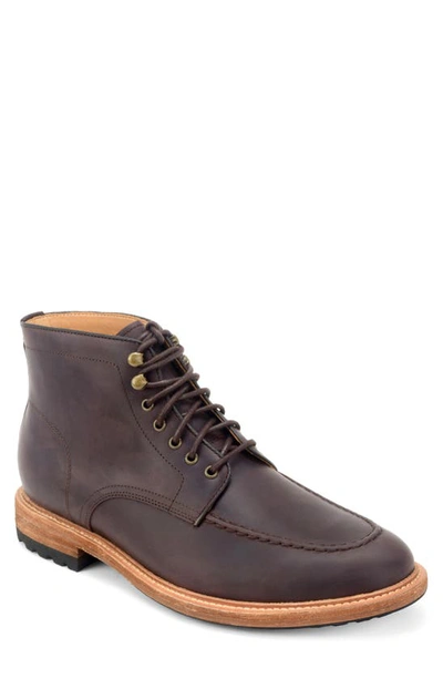 Warfield & Grand Trench Lace-up Boot In Dark Brown