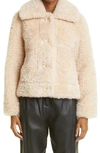 Stand Studio Melina Faux Shearling Jacket In Sand
