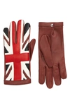 BURBERRY UNION JACK LEATHER GLOVES