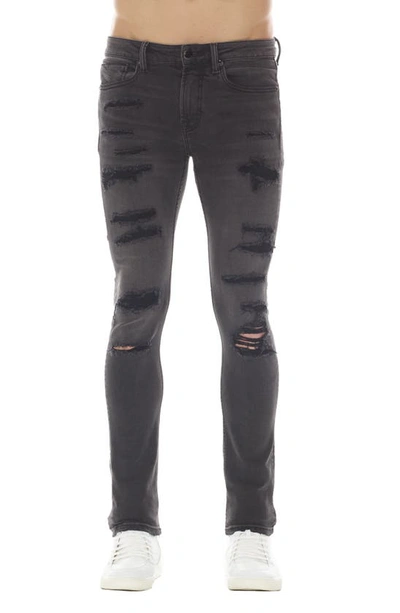 Hvman Strat Ripped Super Skinny Jeans In Phantom