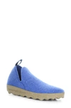 Asportuguesas Fly London City Slip-on In 016 Indigo Tweed/ Felt