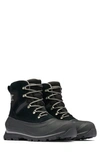 Sorel Buxton Waterproof Snow Boot In Black,quarry