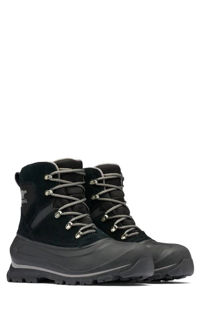 Sorel Buxton Waterproof Snow Boot In Black,quarry