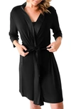 Kindred Bravely Maternity/nursing Robe In Black