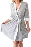 Kindred Bravely Maternity/nursing Robe In Grey