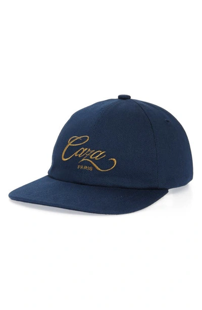 Casablanca Embroidered Caza Baseball Cap In Navy