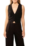 Bardot Calilista Back Belt Vest In Black