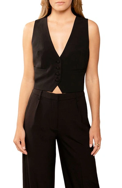 Bardot Calilista Back Belt Vest In Black