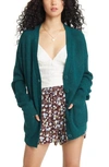 Bp. Oversize Easy Cardigan In Green Berry