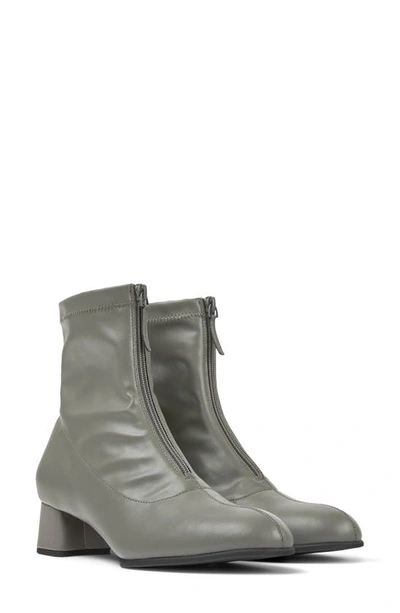 Camper Katie Block Heel Bootie In Grey