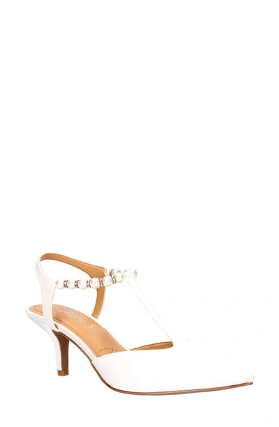 J. Reneé Nimah Pointed Toe Pump In White