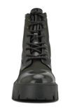 Nine West Women's Obri Lug Sole Lace Up Booties Women's Shoes In Dark Green Multi