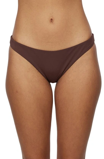 O'neill Saltwater Solids Rockley Bikini Bottoms In Chocolate