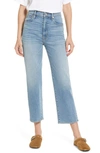 Slvrlake London Distressed High-rise Straight-leg Jeans In Love Matte