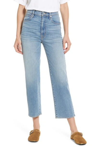 SLVRLAKE SLVRLAKE LONDON HIGH WAIST CROP STRAIGHT LEG JEANS