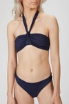 Asceno Verona Bikini Top In Navy In Blue