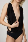 AMIR SLAMA Scarf One Piece In Black