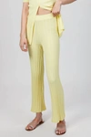 RONNY KOBO Xiomara Knit Pant In Pale Yellow