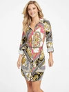 GUESS FACTORY MISTI PRINTED SHIRT DRESS