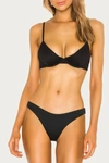 Beach Riot Vanessa High Cut Bikini Bottoms In Black