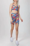 Beach Riot Bike Short In Buttercup Floral In Multi