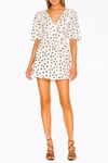 FOR LOVE & LEMONS Connie Daisy Seersucker Mini Dress In Ivory