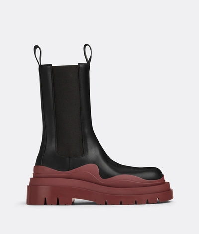 Bottega Veneta Leather Chelsea Boots In Black
