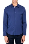 CONSTRUCT CONSTRUCT SLIM FIT SOLID 4-WAY STRETCH PERFORMANCE BUTTON DOWN SHIRT