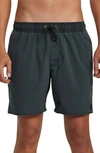 Rvca Pigment Swim Trunks In  Black