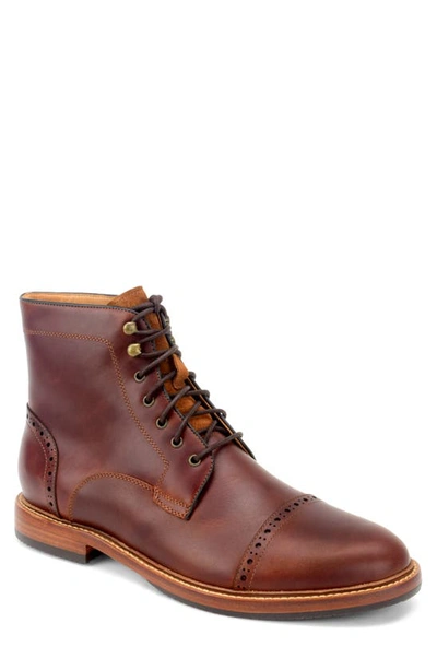 Warfield & Grand Woodlands Brogue Boot In Chestnut