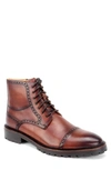 Warfield & Grand Cade Cap Toe Boot In Chestnut