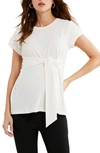 A Pea In The Pod Maternity Tie-waist Top In White