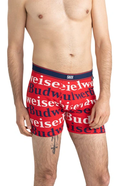 Saxx Boxer Briefs In Re-run- Red