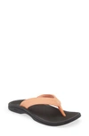 Olukai Ohana Flip Flop In Shell Coral/ Black