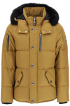 Moose Knuckles Original 3q Fur Down Jacket In Brown,khaki