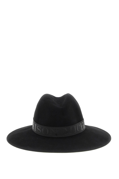 Maison Michel 'zango' Felt Fedora Hat In Black
