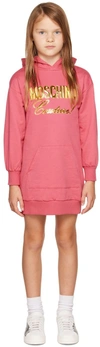 MOSCHINO KIDS PINK 'COUTURE' DRESS