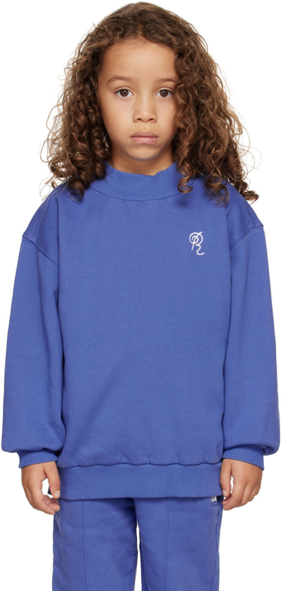 Repose Ams Kids Blue Classic Sweatshirt In Sailing Blue