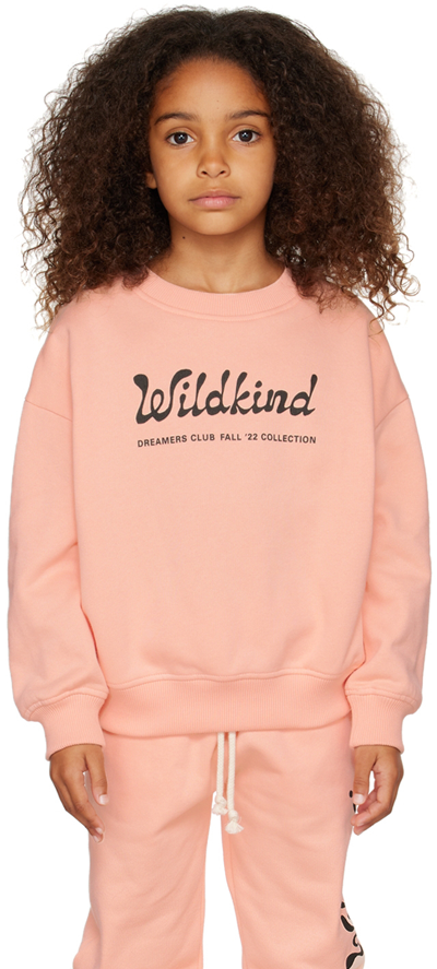 Wildkind Kids Pink Marius Sweatshirt In Peachy Pink