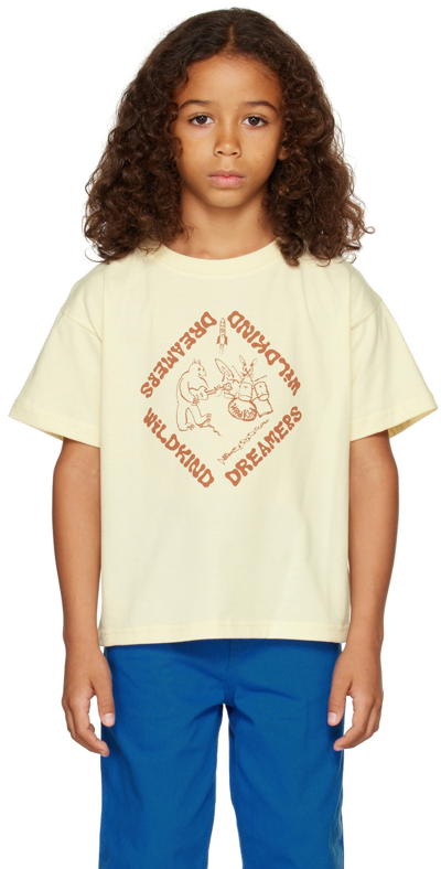 Wildkind Kids Off-white Oversized Dreamers Diamond T-shirt In Dreamers Diamond Nat