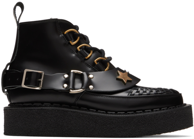 Charles Jeffrey Loverboy Loverboy X George Cox Leather Boots In Black