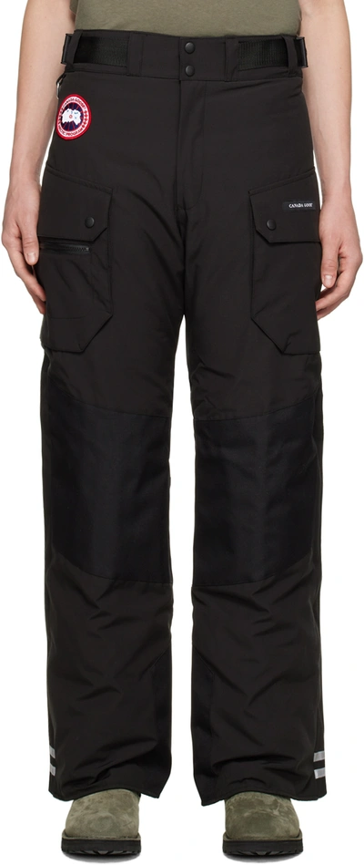 Canada Goose Black Tundra Down Cargo Trousers