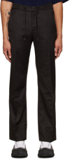 Cornerstone Brown Drawstring Straight Trousers In Dark Brown