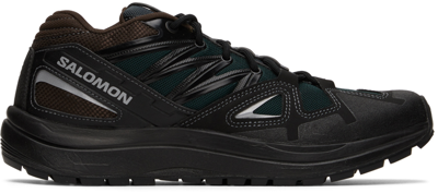 And Wander Black & Green Salomon Edition Odyssey Sneakers