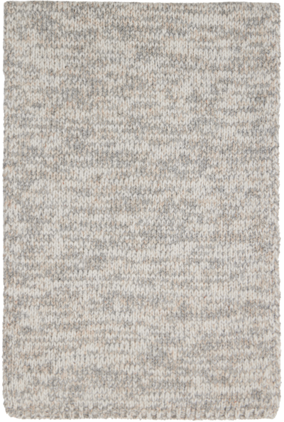 Joseph Gray Knit Scarf In Light Grey