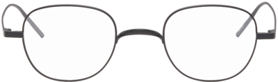 Givenchy Black Oval Glasses In Matte Black
