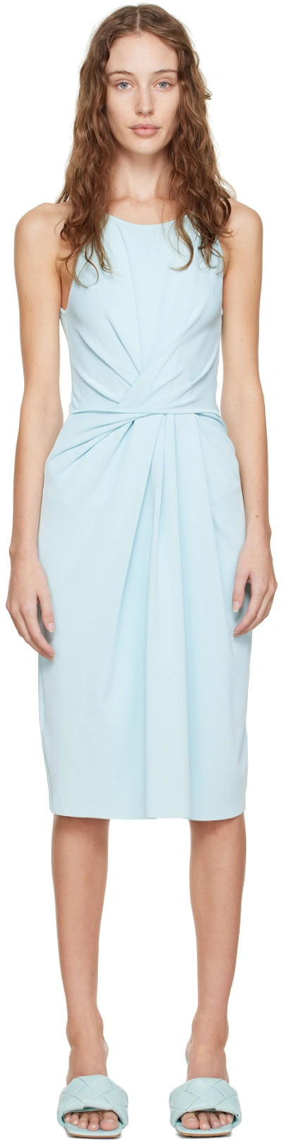 Bottega Veneta Cutout Midi Dress In Light Blue