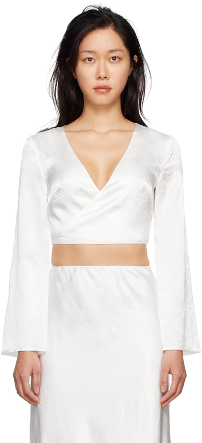 Third Form Ssense Exclusive White Crush Blouse