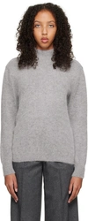 OCT31 GRAY MOCK NECK SWEATER