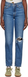 Levi's '80s Ripped High Waist Mom Jeans In Z2028 Medium Indigo
